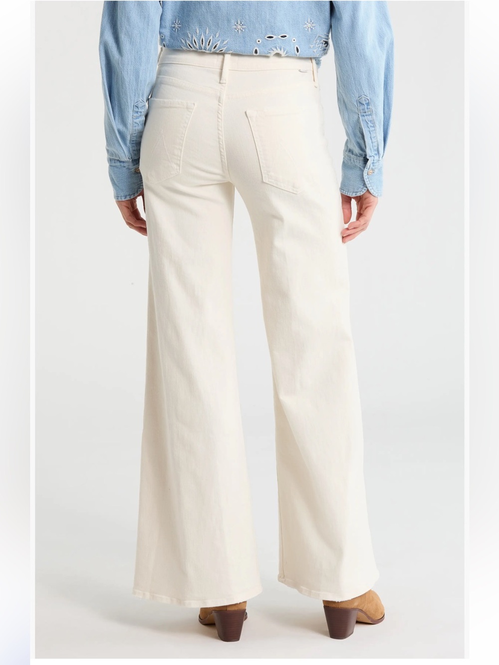 MOTHER THE TWISTER SKIMP JEAN IN CREAM PUFFS size 28 - Picture 4 of 10